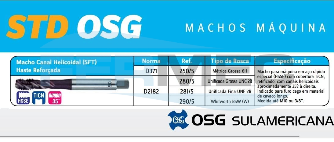 Macho maquina SFT OSG