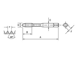 Macho Máquina SFT - Ponta Helicoidal
