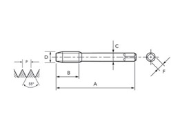 Macho Máquina SFT - Ponta Helicoidal