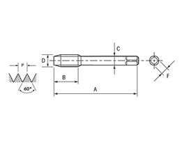 Macho Máquina SFT - Ponta Helicoidal