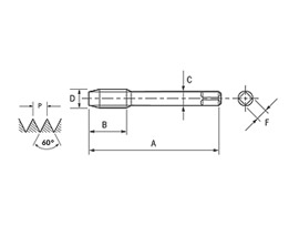 Macho Máquina SFT - Ponta Helicoidal