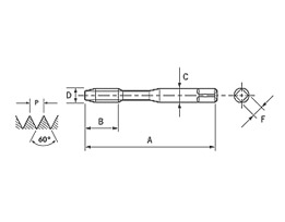 Macho Máquina SFT - Canal Helicoidal