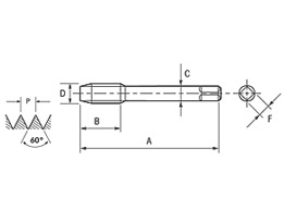 Macho Máquina SFT - Canal Helicoidal