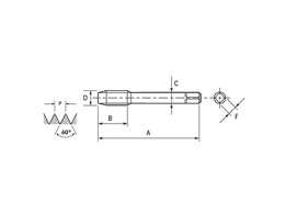 Macho Máquina SFT - Canal Helicoidal