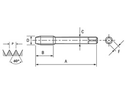 Macho Máquina SFT - Ponta Helicoidal