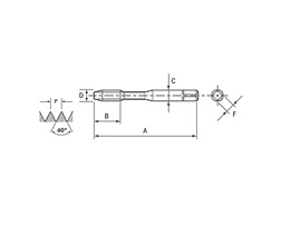 Macho Máquina SFT - Canal Helicoidal